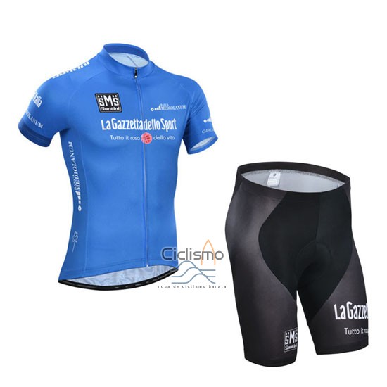 Giro d'Italia Ropa Ciclismo Culotte Corto 2014 Hombre Mangas Cortas Azul